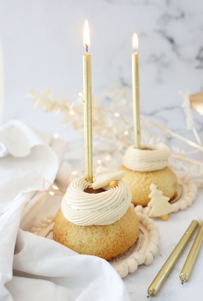 Chou craquelin caramel vanille - chocolat blond -ScrapCooking